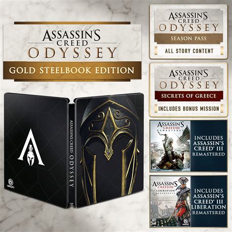 Assassin's Creed Odyssey Gold Steelbook Edition .